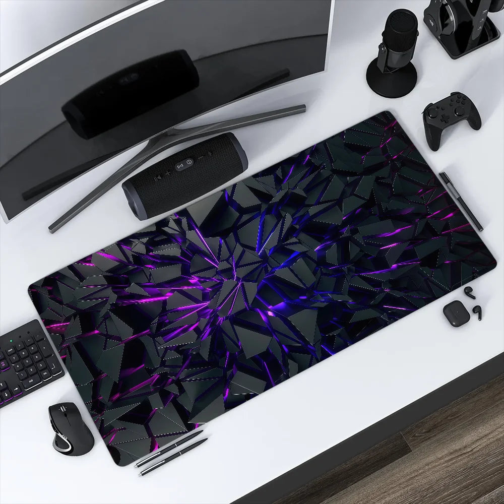 Colorful 3D Geometry Pattern Mouse Pad Non-slip Thickened Large Writing Lockedge Office Student Gaming Cushion MousePad