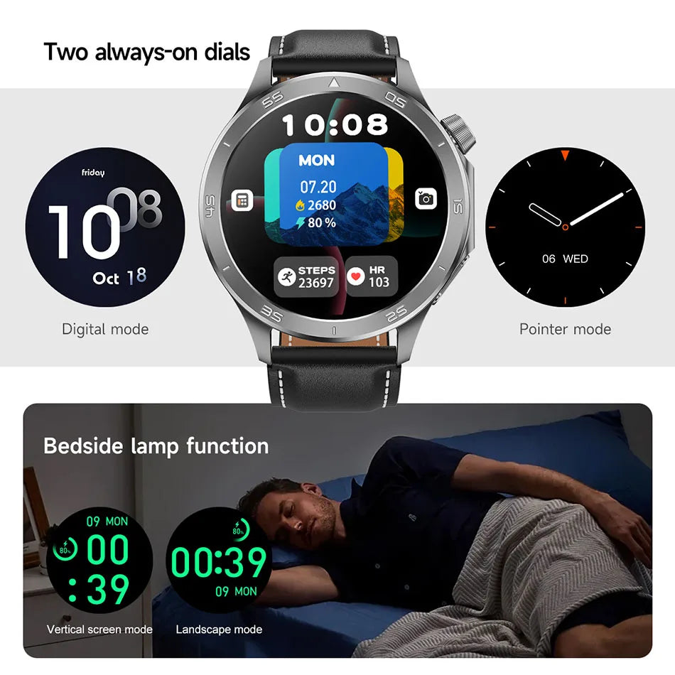 2025 New For OPPO Watch X2 GPS Smart Watch Men High-end Business Men Bluetooth Call IP68 Waterproof Fitness Tracker Smartwatches