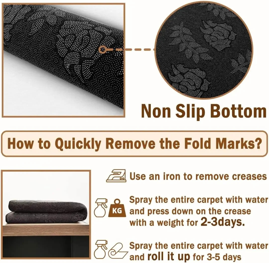 VIKAMA Retro Motorcycle Design Door Mat, Durable And Anti-Slip Entrance Carpet, Foyer Carpet, Home Decoration