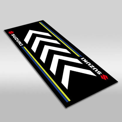 Motorcycle Display Carpet Suzuki Parking Mat Non Slip Garage Rug for Sports Racing Moto Electric Bike Entrance Home Decor