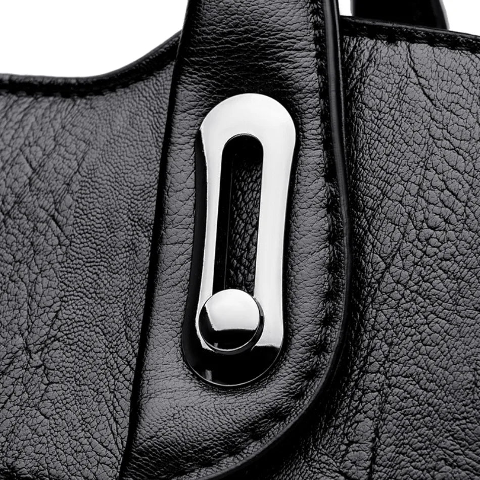 3 Layers Large Capacity Designer Women Top-Handle Bags Shoulder Crossbody Bags for Women Luxury Patent Leather Casual Tote Bag