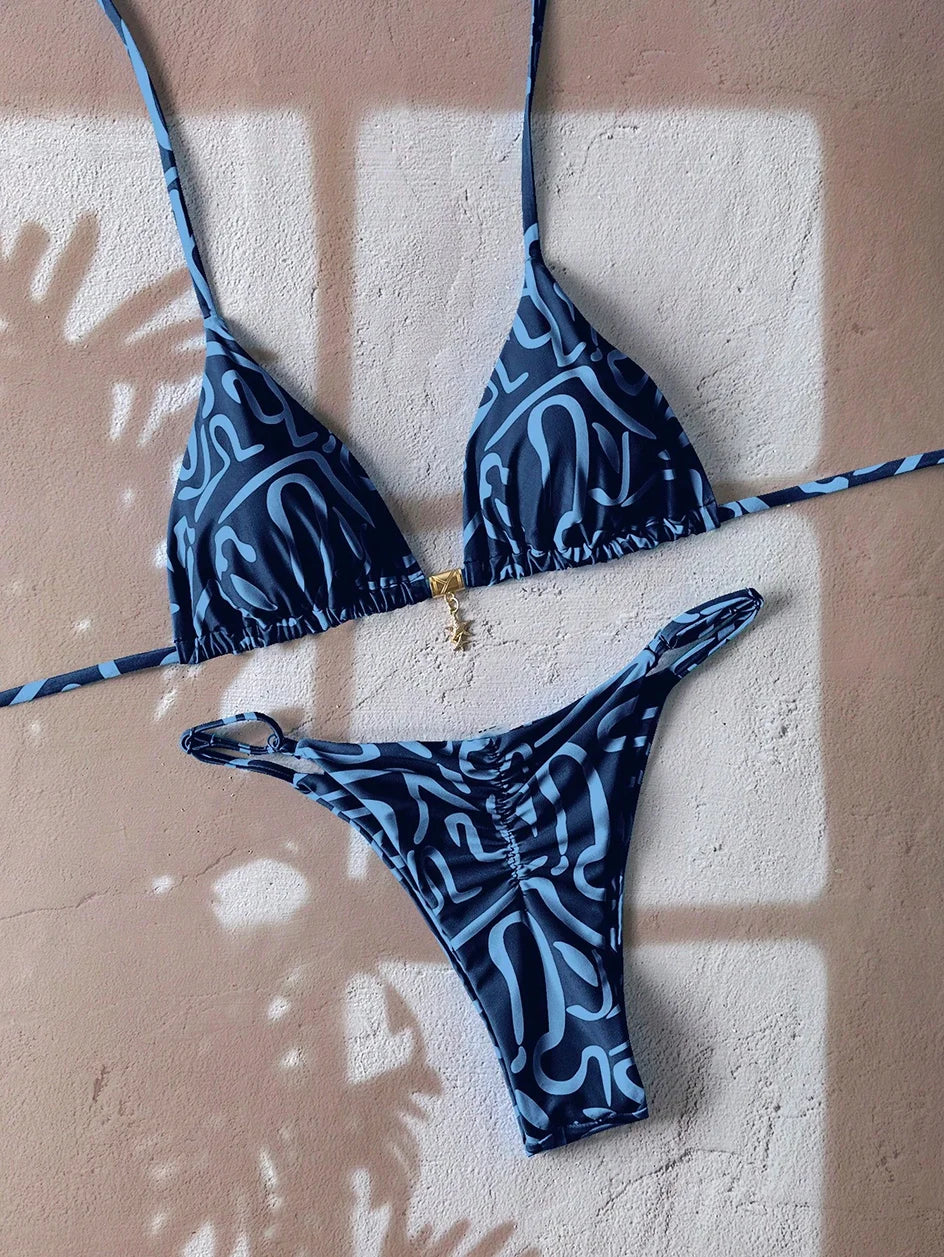 Micro Bikini Women Swimsuit Two-Piece Bathing Suit Woman Swimwear 2026 Sexy Leopard Push Up Thong Bikinis Sets Beachwear Summer