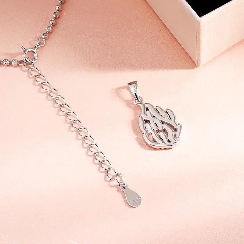 QIBAOKU 18k Plated All Real Moissanite Necklace for Women Wedding Lab Diamond Pendant Sterling Silver S925 Chain Wholesale 2026