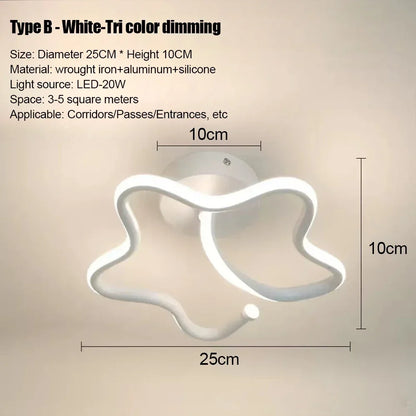 LED Strip Aisle Ceiling Lights Modern Minimalist Living Room Lamps For Balcony Entrance Home Decor Fixtures various styles