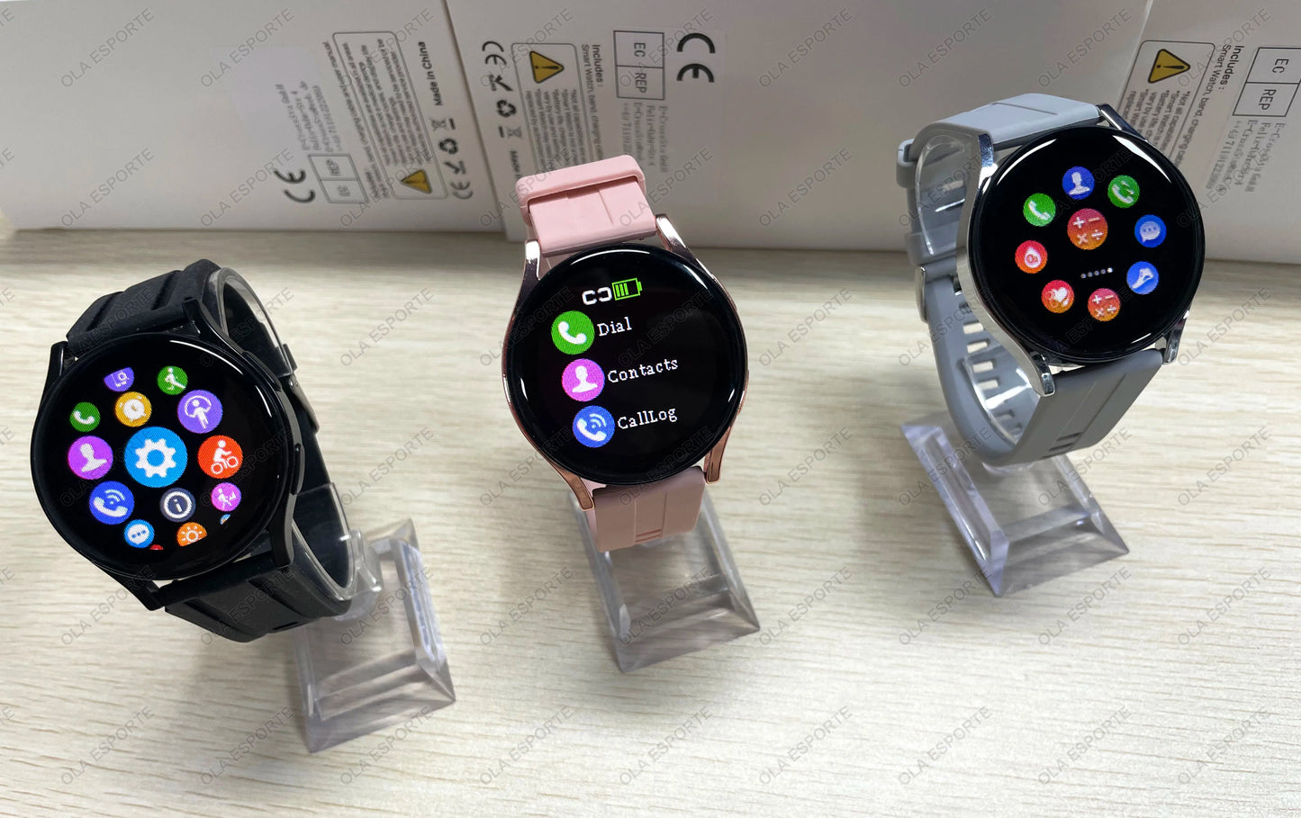 Smart Watch 1.77inch HD AMOLED Screen Bluetooth Call Health Monitor Smartwatch Men Women Fitness Sports Watches For Android IOS