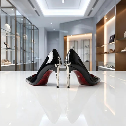 Alionly 2026 New 8CM Thin High Heels Pumps Women Pointed Toe Slip On Shoes Elegant Prom Wedding Stripper Ladies Sandals