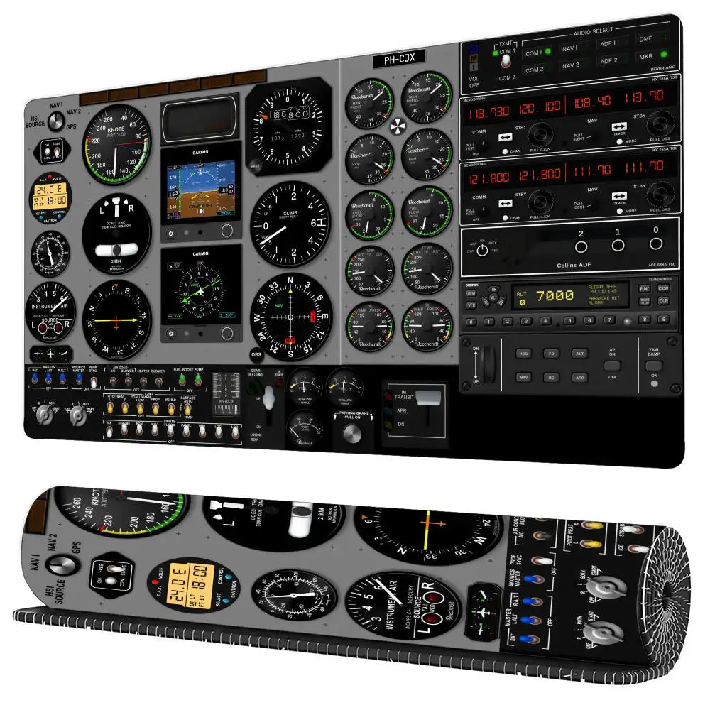 Aircraft Cabin Navigation Diagram Mouse Pad Large Rubber Anti-slip Desk Accessories Mousepad for Office&Gamer Keyboard Decor Mat