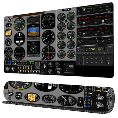 Aircraft Cabin Navigation Diagram Mouse Pad Large Rubber Anti-slip Desk Accessories Mousepad for Office&Gamer Keyboard Decor Mat