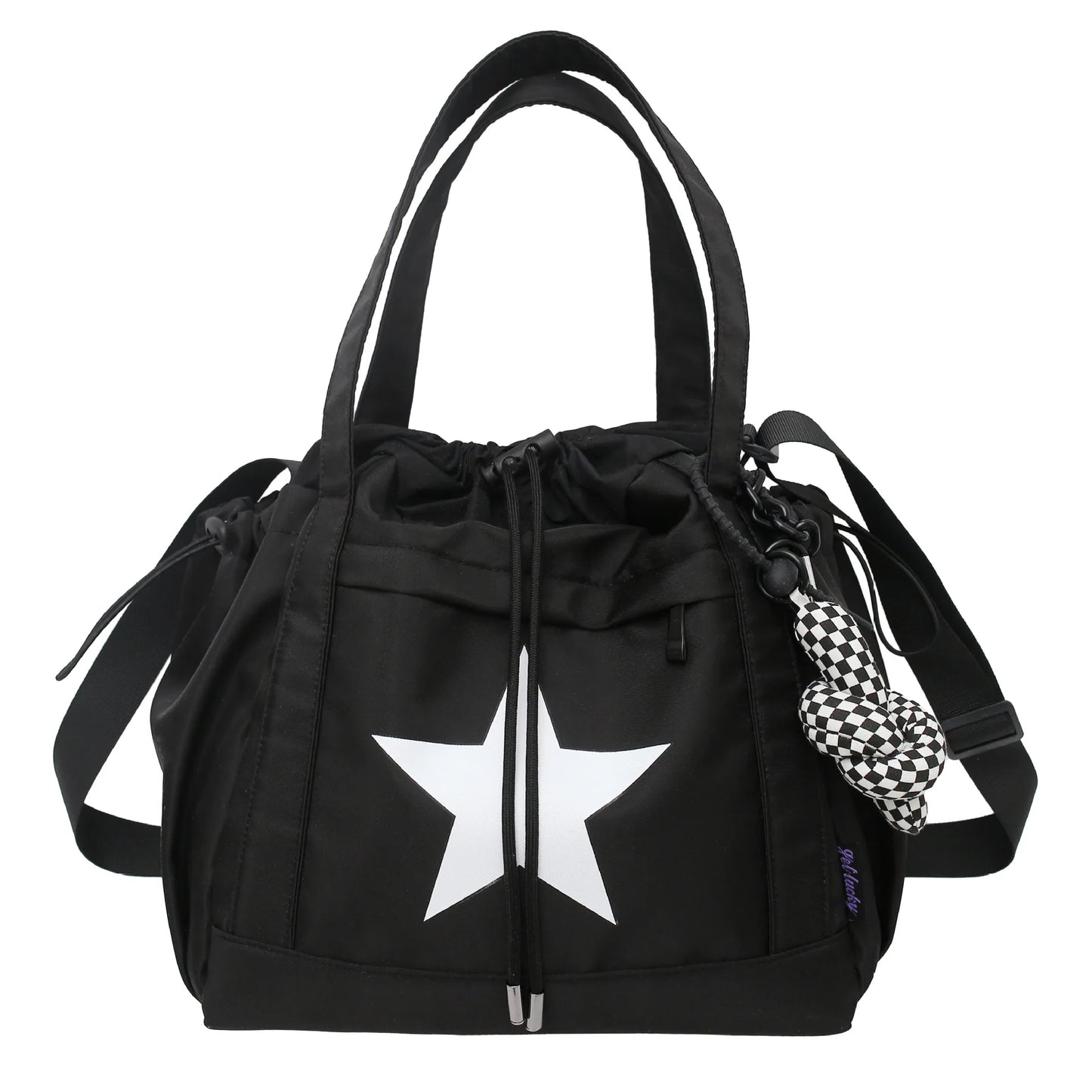 Women New Crossbody Bag Wholesale Large Capacity Couple Shoulder Bag New Casual Nylon Tote Bag Luxury Drawstring Handbag 2025