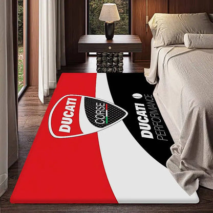 D-Ducati Motorcycle LOGO Floor Mat Rectangle Anti-slip Home Soft Badmat Front Door Indoor Outdoor Mat Welcome Doormat