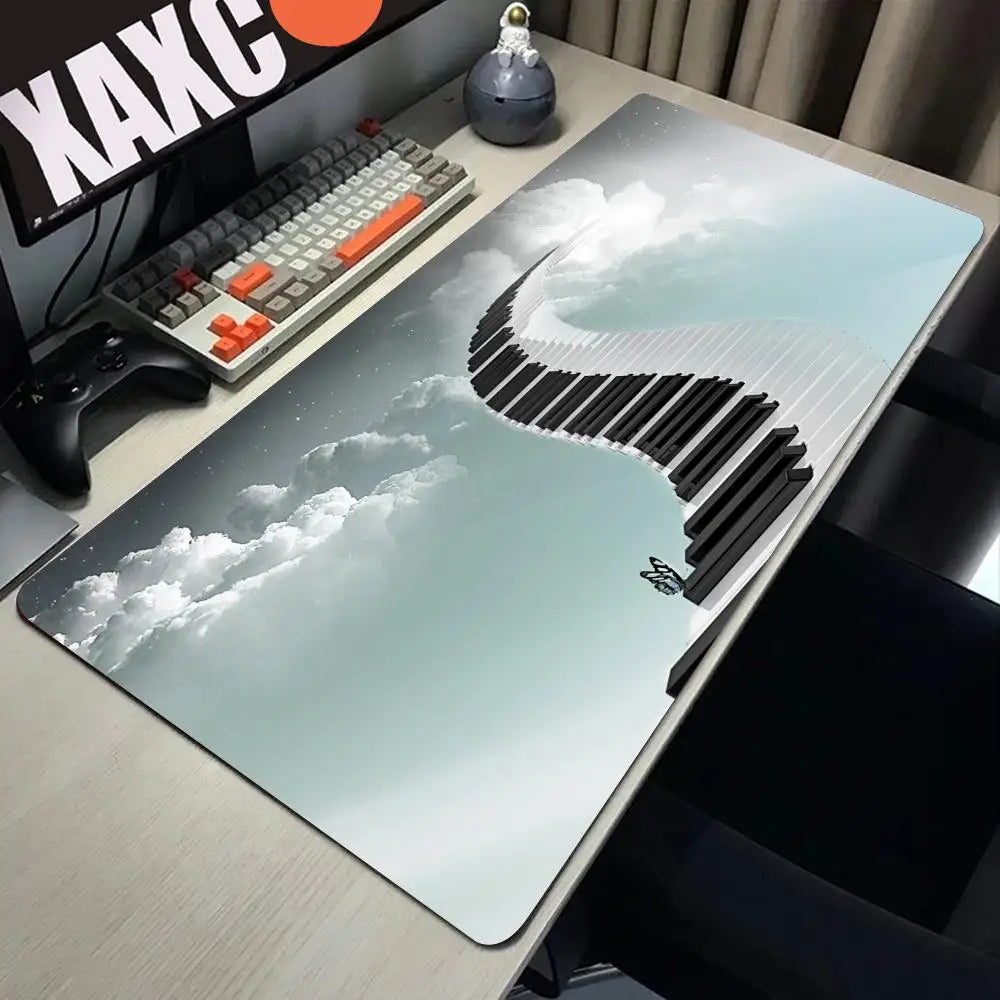 Trend Vintage Music Notes Piano Gaming Mouse Pad PC Laptop Gamer Mousepad Anime Antislip Mat Keyboard Desk Mat For Overwatch