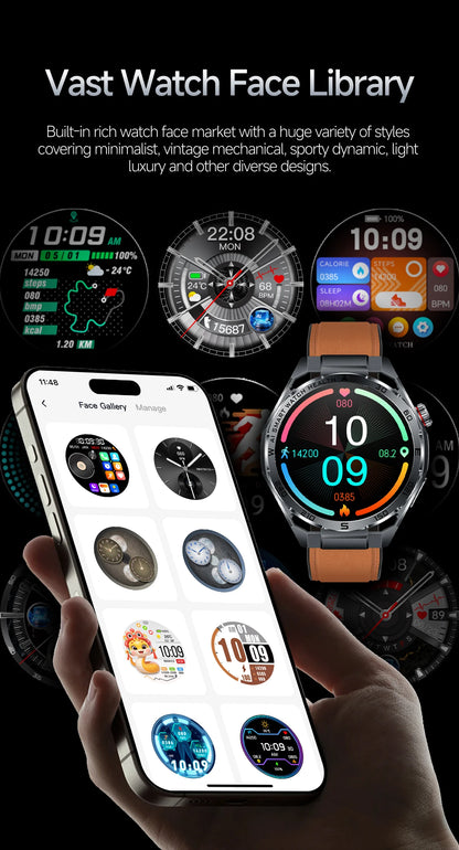2026 New ECG+PPG Body Fat Analysis Health Smart Watch Uric Acid BP Blood Oxygen Bluetooth call Sports Smart Watch For Men Women