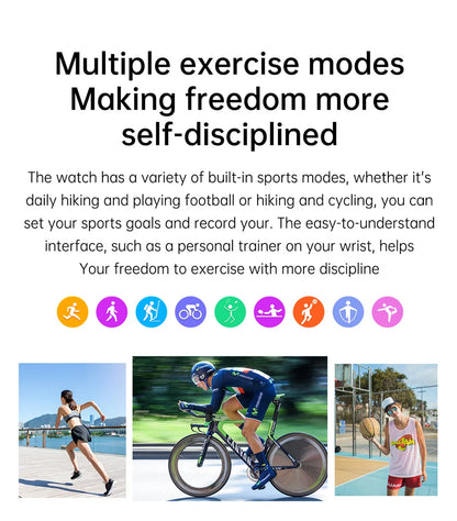 2025 NFC Bluetooth Call Smart Watch Men Full Screen GPS Sports Bracelet Waterproof ECG Health Monitor SmartWatch for IOS Android