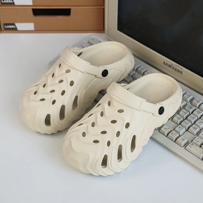 Summer Beach Clogs For Men EVA Breathable Slippers Outdoor Sandals Soft Slides Men Casual Water Garden Shoes Male Beach Sandals