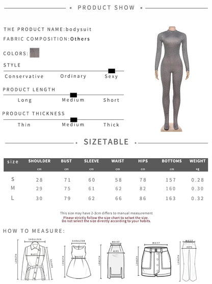 Weird Puss Sexy Snake Print Foot Jumpsuit Women Zip Spring Trend O-Neck Full Sleeve Stretch Street Clubwear Workout Overalls