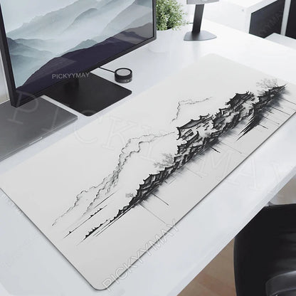 Ink Painting Desk Mat Gamer Mousepads Company Mouse Pad Office Desk Pads Large Mousepad Chinese Style Mouse Mats For Computer