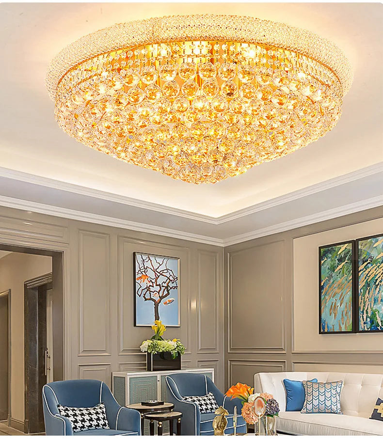 Luxury Crystal Led Ceiling Lights for Living Room Modern Ceiling Chandelier Dining Room Chandeliers Lighting Lamps Ceilings Lamp