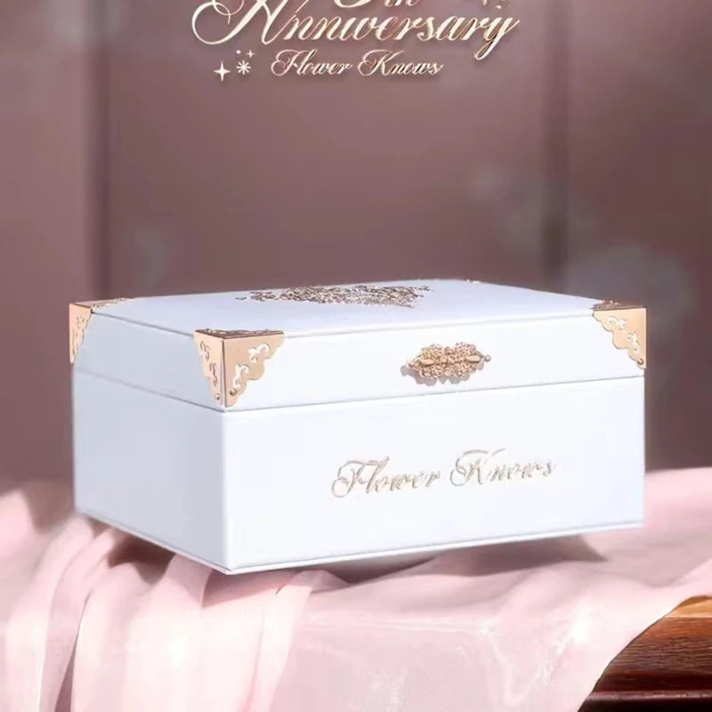 Flower Know Strawberry Rococo All-In One Gift Set Makeup Kit Full Professional Garden Mirror Blush Powder Lip Cream Flowerknows