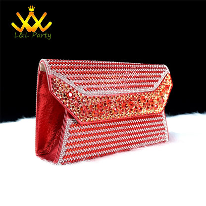 2024 Special New Arrivals Italian Women Shoes and Bag to Match in Green Color with Platform Shinning Crystal Sandal for Wedding