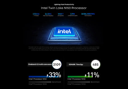 CHUWI MiniBook X Laptop Tablet 2 In 1 Intel N150/N100 10.51" FHD IPS Screen 16GB / 12GB RAM LPDDR5 512G SSD Windows 11 Notebook