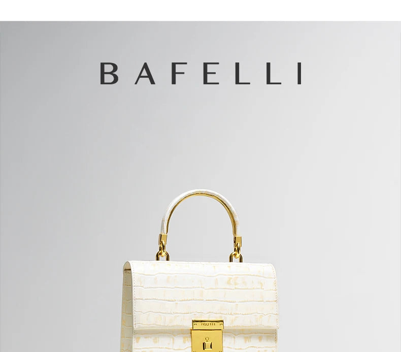 BAFELLI WOMEN'S BAG NEW FASHION LADY STYLE ELEGANT FEMALE HANDBAG K GOLD GENUINE LEATHER SHOULDER LUXURY BRAND PURSE 2026