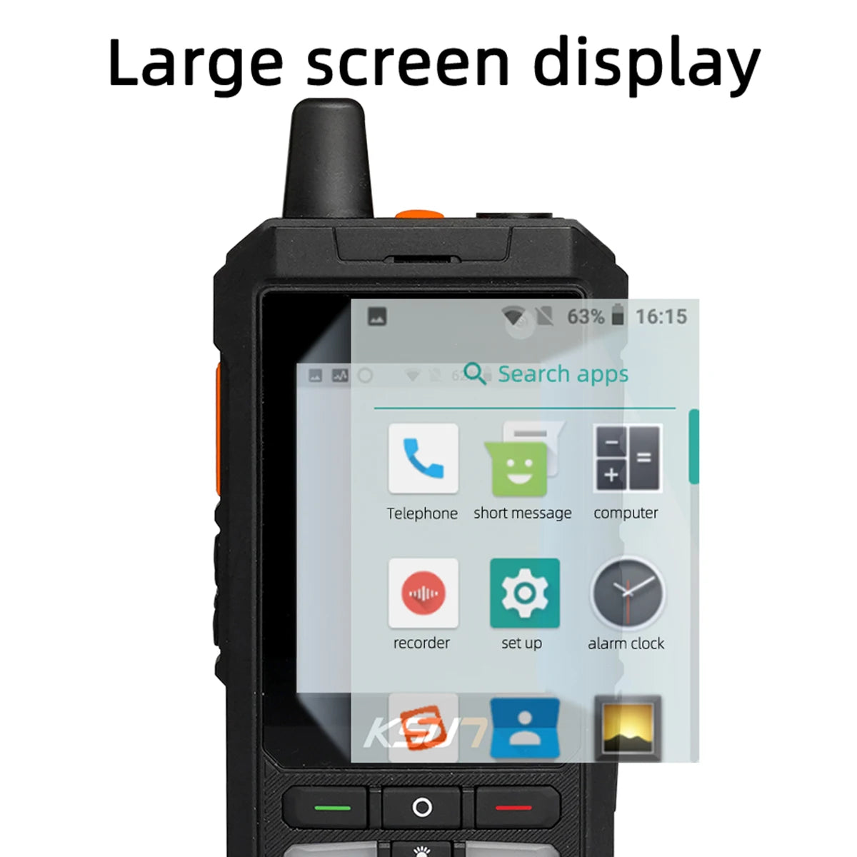 Compatible With ZELLO Walkie Talkie Phone 4G Android WIFI Blue-Tooth Touch Screen Two Way Radio Global Long Range KSUN ZL20