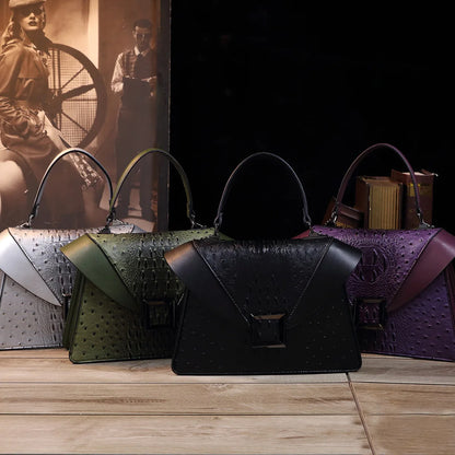 Luxury Designer Brand New Cowhide High Quality Crocodile Print Handbag Women's Fashion Single Shoulder Crossbody Bag Hot Sale