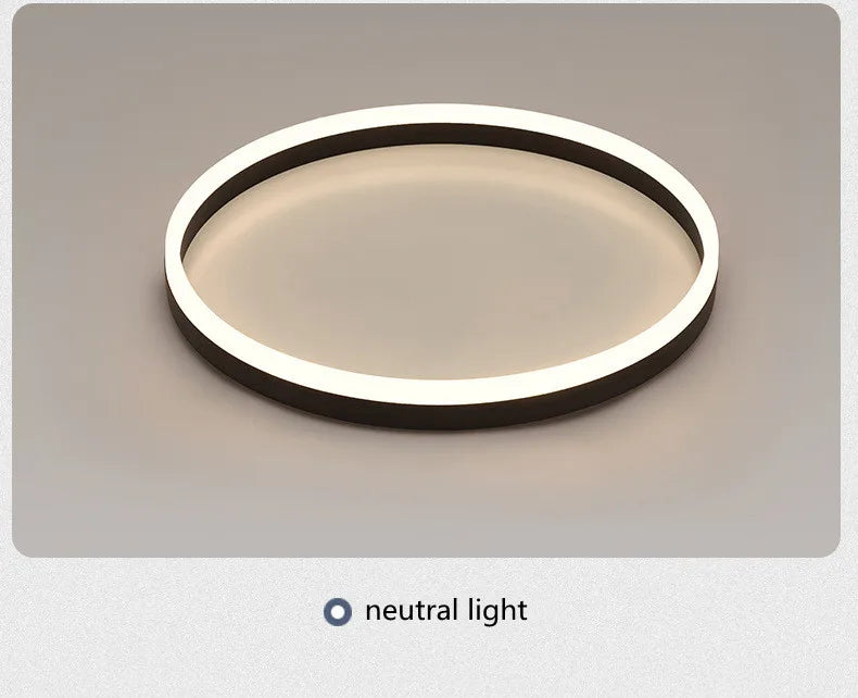 Modern Bedroom led Ceiling Lights Round Remote Control Dimmable led Living Room Ceiling Light White/Black Indoor Ceiling Lights