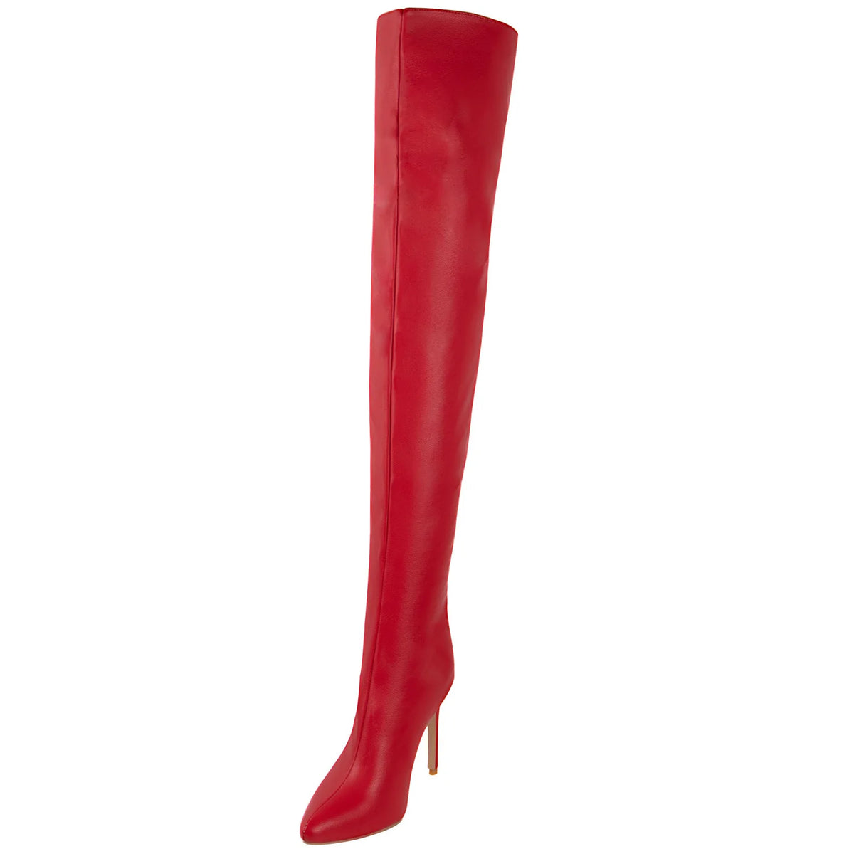 Trend 2024 Black Long Boots for Women Ladies Thigh High Pointed Toe Over-the-Knee Boots Patent Leather Large Size 46 Female Shoe