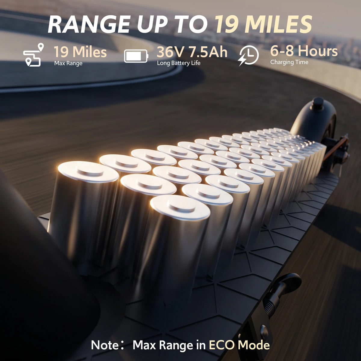 Electric Scooter Adults, Folding E Scooter with Built in Side Light, Max 19MPH, 12-19Miles Range, 550W Powerful Motor