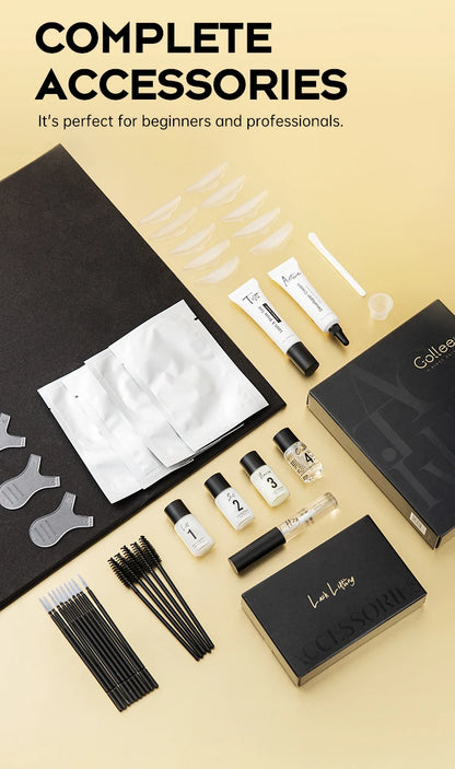 Gollee Lash and Brow Curling Perm Kit Natural Eyelash Lifting Perm Treatment Makeup Long Lasting 4-6 Weeks For Lash Curler Perm