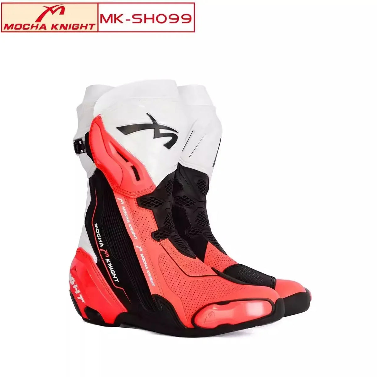 Mocha SH099 Motorcycle Track Riding Boots CE Certification Professional Racing Botas Waterproof Boots Double Botas Motocross