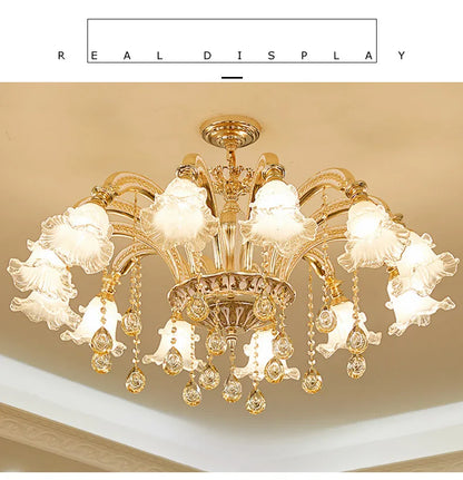Nordic Modern Luxury Ceiling Chandelier Lighting 2025 Lustre Living Room Hotel Villa Lobby Crystal Hanging Lamp Luminaria Lights