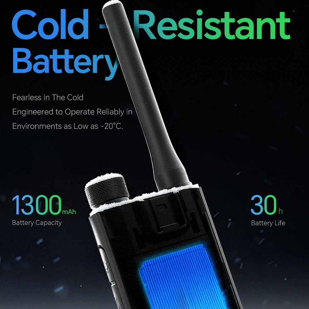 ALERVITES AT2 Public Network Walkie Talkie Unlimited Global Communication Range Ultra-thin Portable Two Way Radio