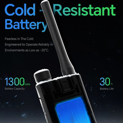 ALERVITES AT2 Public Network Walkie Talkie Unlimited Global Communication Range Ultra-thin Portable Two Way Radio