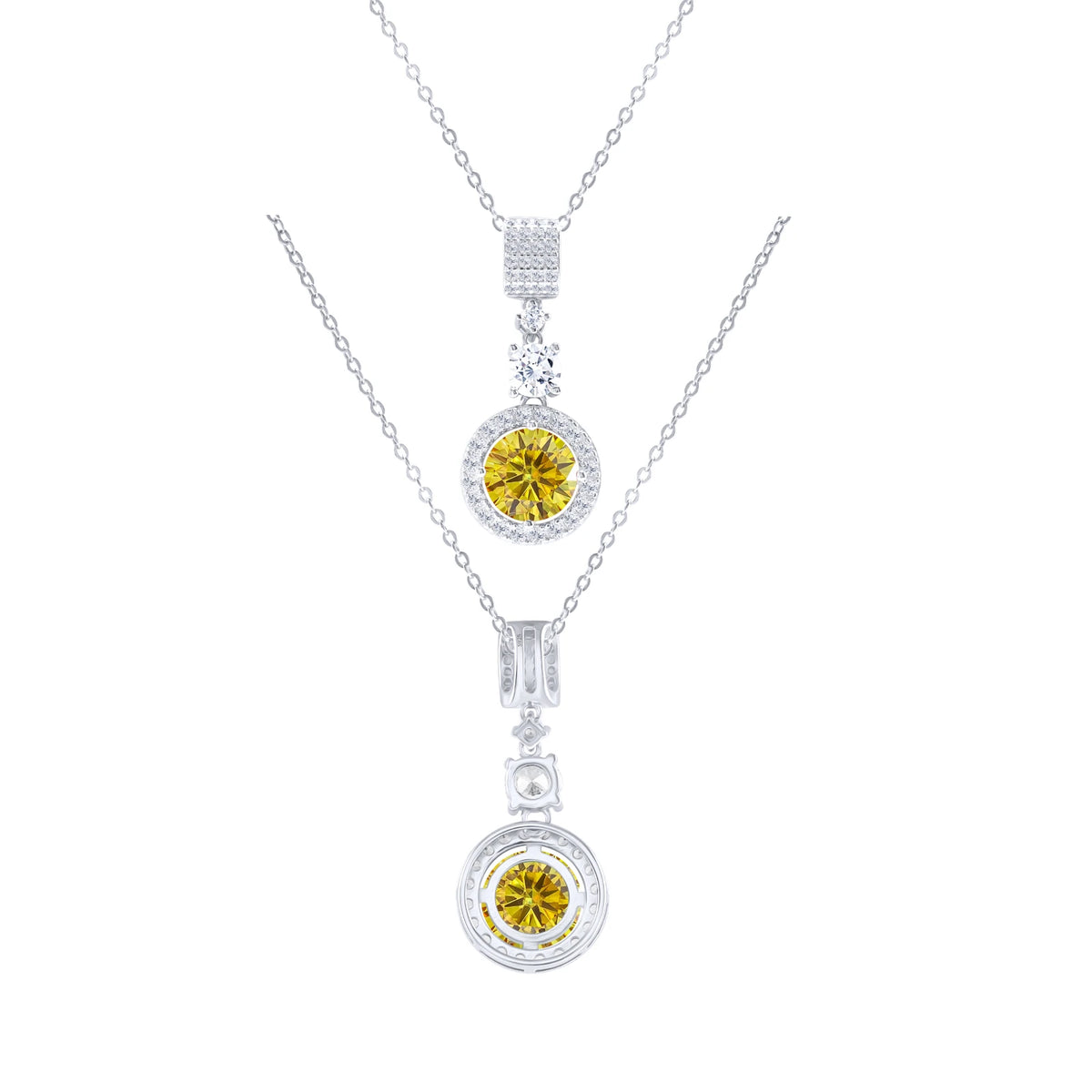 TY 5CT DColor Moissanite 925 Sterling Silver Pendant Necklace Fine Jewelry Necklace Women Fashion Accessories For Party Wedding