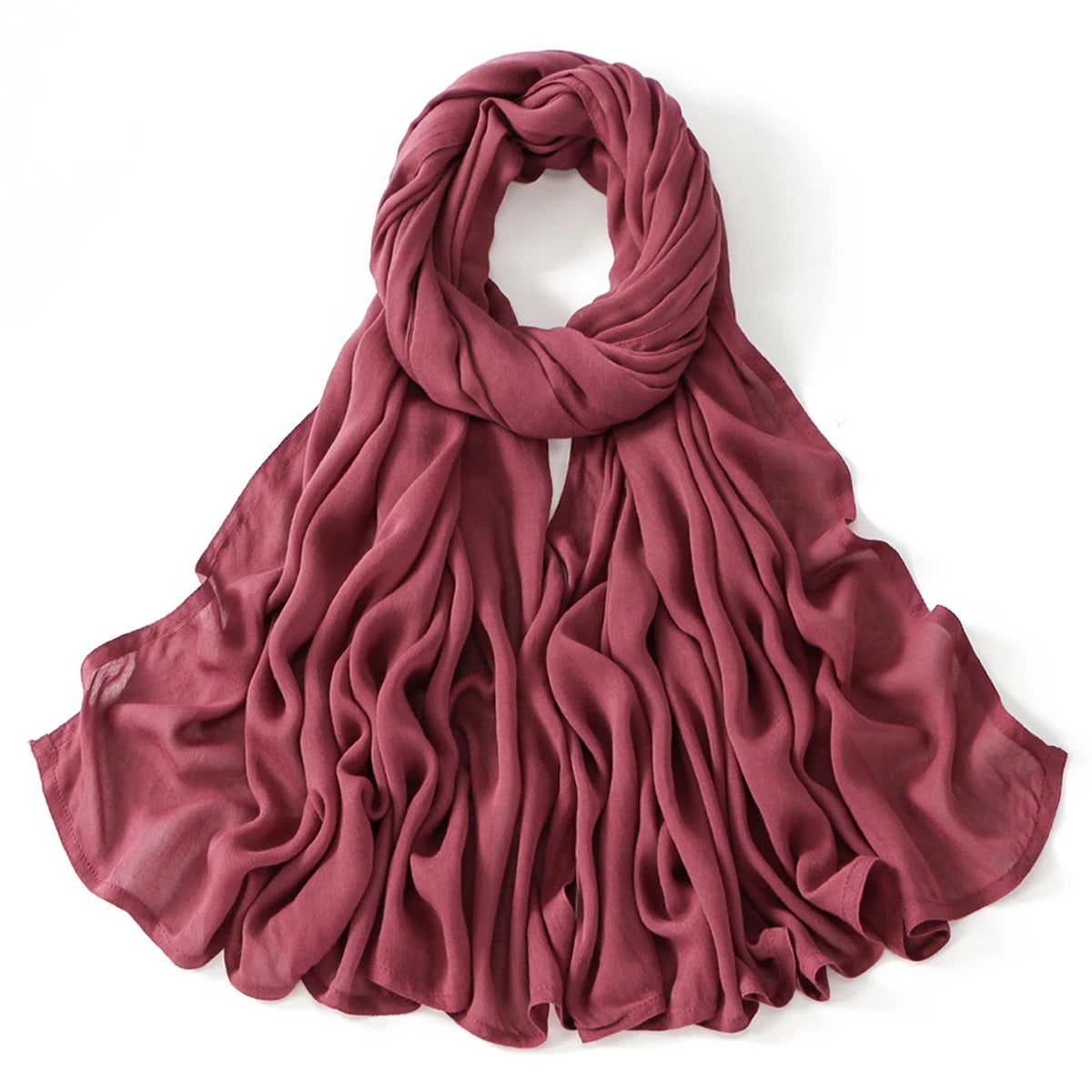 New Big Size Solid Rayon Modal Hijab Scarf Women Muslim Headscarf Wraps Shawl Femme Musulman Headband Islamic Turban 190*85cm