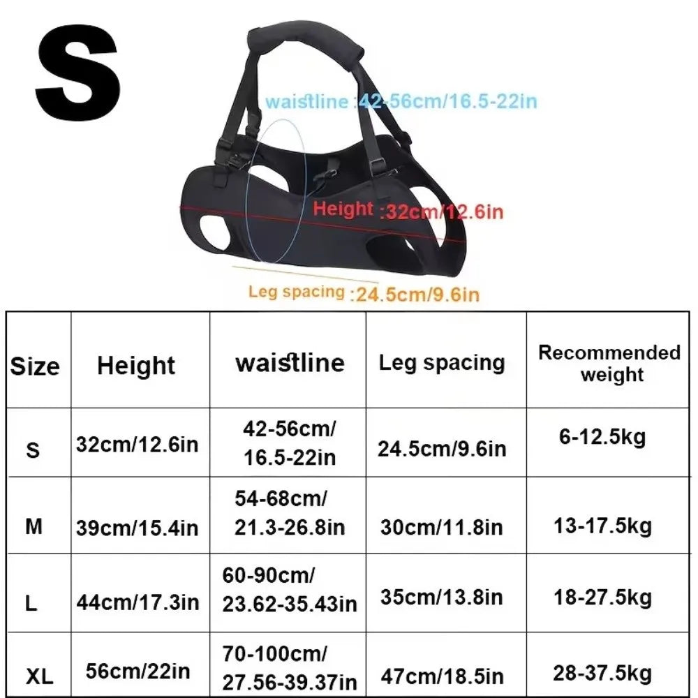 dogs accessAdjustable Dog Lift Harness Comfortable Help with Carrying Pet Backpacks Assisted Rehabilitation Dog Body Support Bag