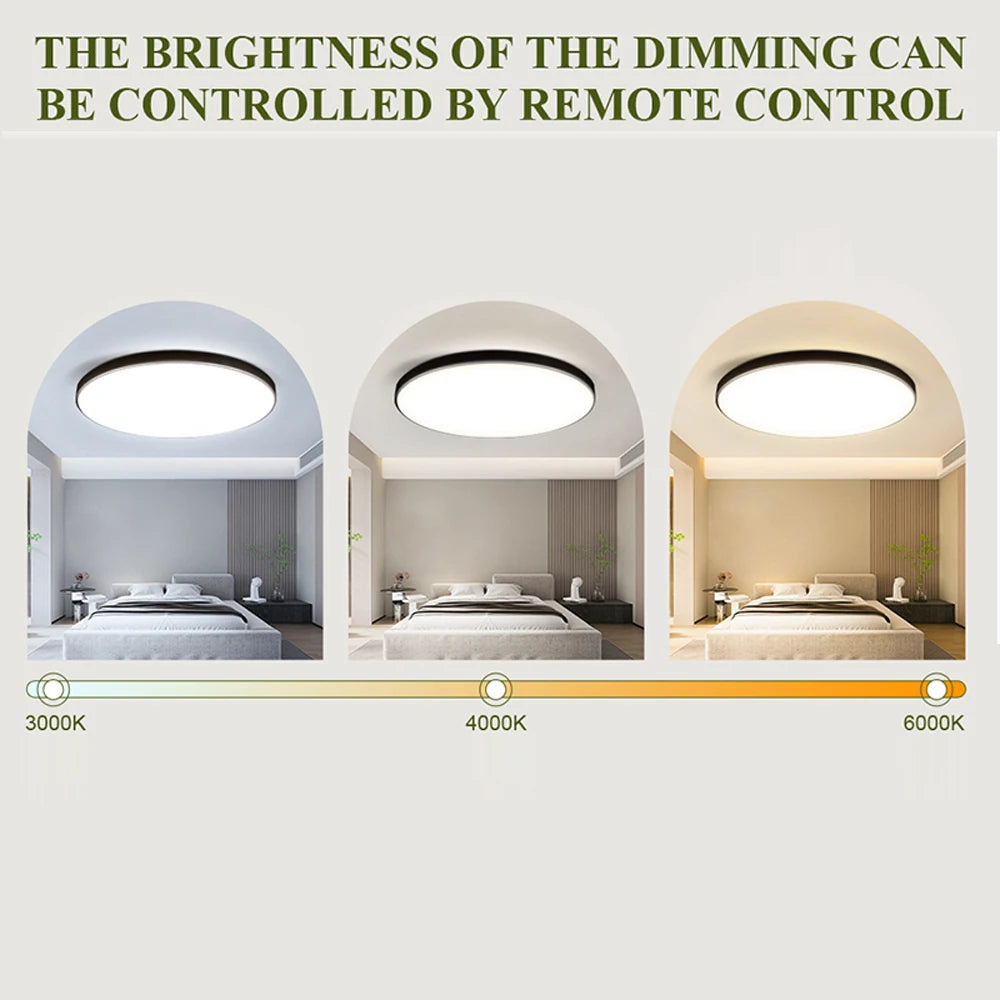 LED Ceiling Lamp 15W~50W Kitchen Light Fixture Bedroom Corridor Lustre Plat Led Lights Living Room Decor 220V Ceiling Chandelier