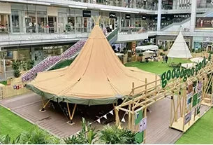 Outdoor Semi-Dome Igloo Camping Tent - Geodesic Dome Glass Sphere Tent Bubble House