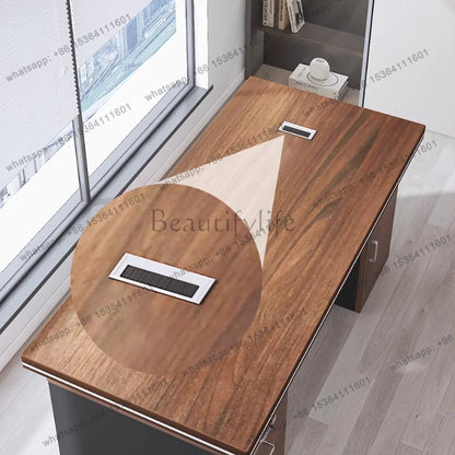 FG Display Luxury Office Desk Bedroom Reception Design Drawers Office Desk Unique Storage Universal Tavolino Postmodern Furnitur