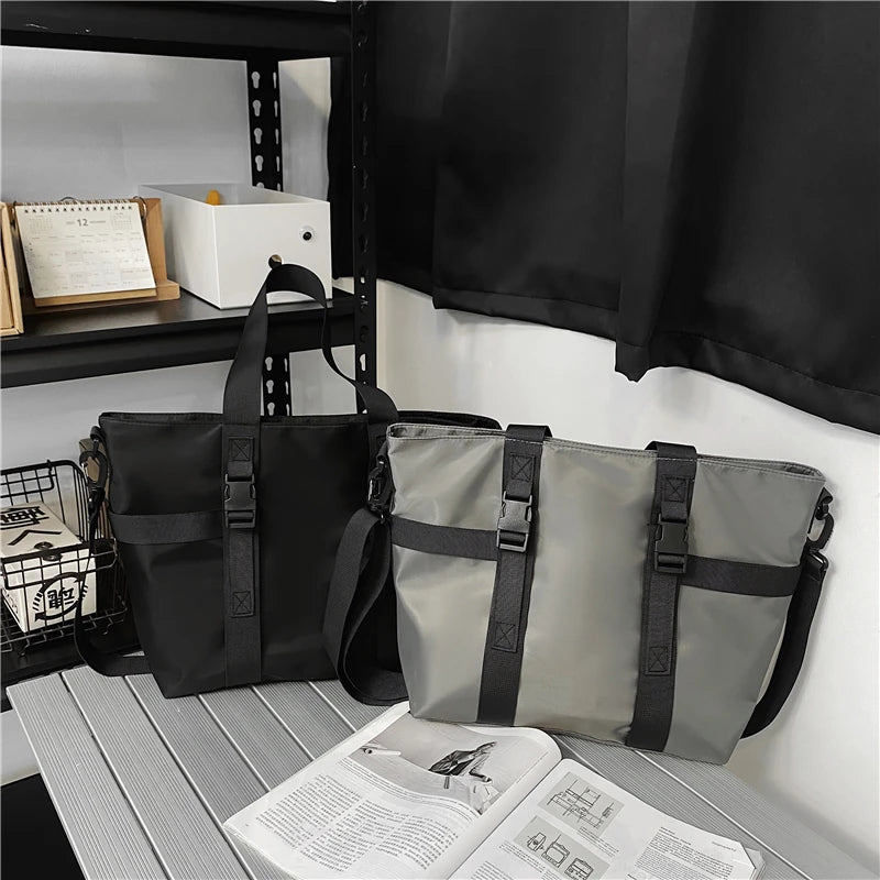 HOCODO Waterproof Women Travel Handbag Large Capacity Ladies Messenger Bag Solid Color Female Crossbody Nylon Shoulder Bag Women