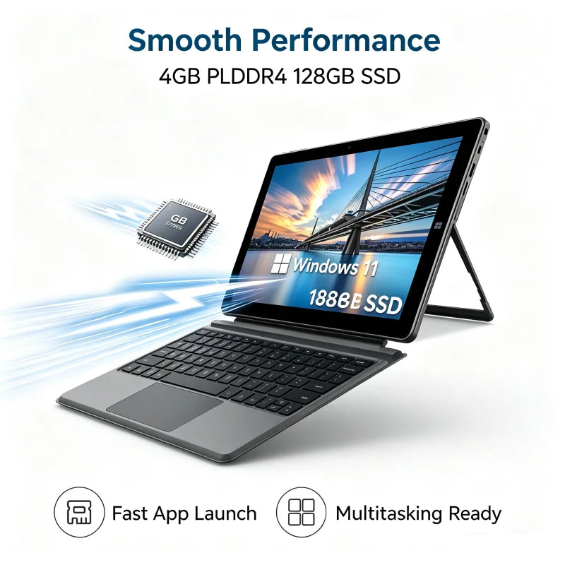10.1 inch 4GB RAM 128GB ROM Cube Iwork20 Laptop Tablet PC IPS Display CPU Intel Core N4020 CPU Intel HD Graphics 1920x1200 Pixel