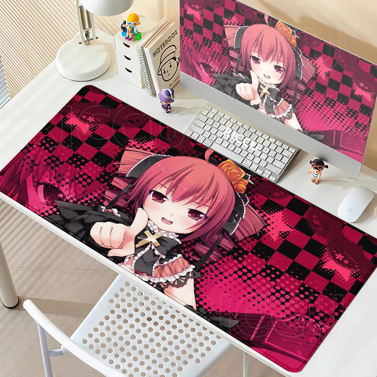 Kawaii Anime Girl Gaming Mouse Pad K-Kasane Teto Large LockEdge Mousepad XXL Computer Keyboard Desk Mat E-Sports PC Gaming Pads