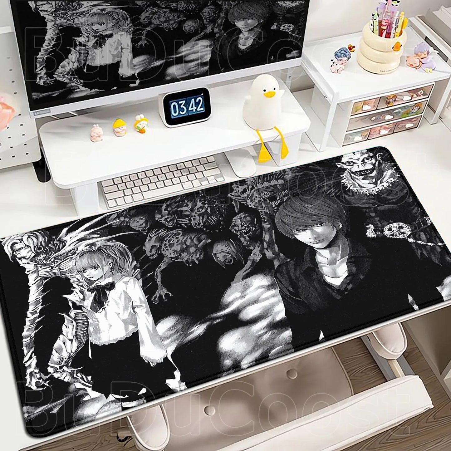 New Misa Amane Light Yagami Desk Mat Death Note Anime Mousepad Computer Gamers Lock Edge Mouse Pad Gaming E-sports Keyboard Pads