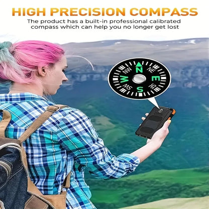 New 30000mAh Solar Power Bank  Portable Charging Poverbank External Battery Charger Strong Light LDE Light for All Smartphones