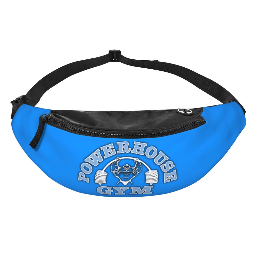 Powerhouse Gym Fanny Bag Custom Bodybuilders Fitness Crossbody Waist Pack Men Women Cycling Camping Phone Money Pouch