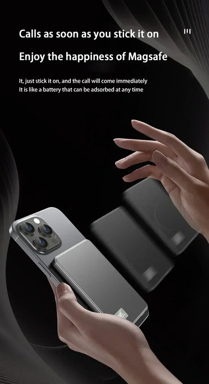 Lenovo Wireless Magnetic 500000mAh Power Bank Fast Charging Portable PD22.5W External Battery for Magsafe for iPhone17 Samsung