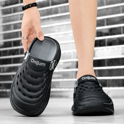 Summer Men's Beach Clogs Outdoor Sandals New Design Slippers EVA Soft Slides For Men Casual Garden Shoes Male Beach Slippers