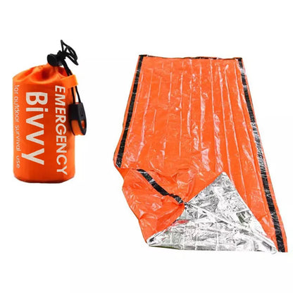Emergency Sleeping Bag Ultra Waterproof Mylar Thermal Blankets Lightweight Survival Sleeping Bag Keep Warm for Camping Hiking